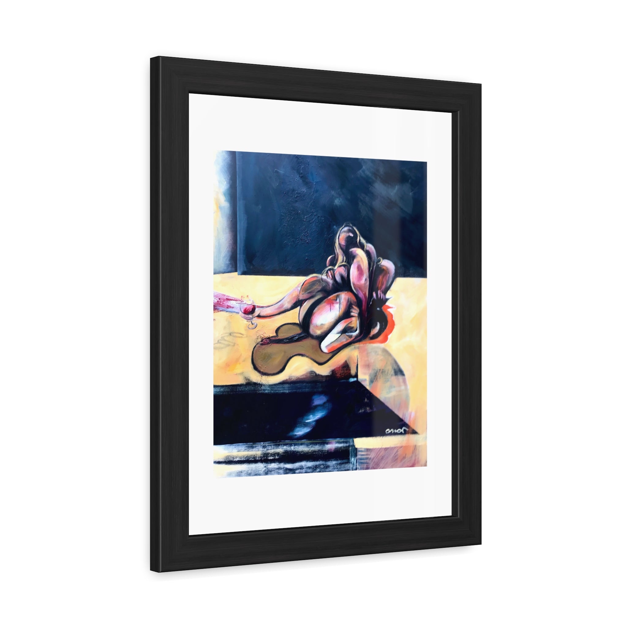 Two Lovers and Cat [SOLD; PRINTS AVAILABLE]